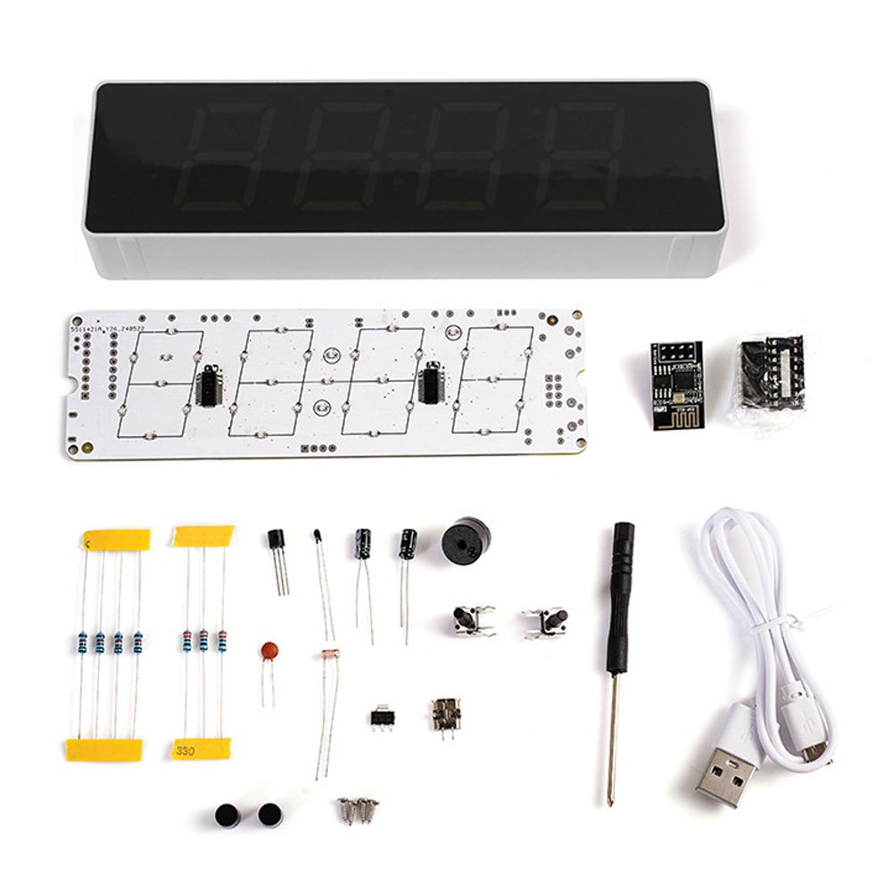 Diy Electronics Com - ESP8266 IoT Colorful WiFi Clock Kit
