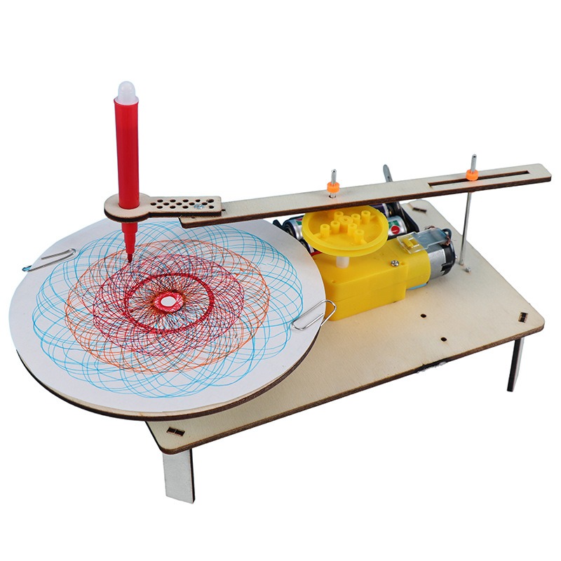 Diy Electronics Com - 1-3Pcs DIY Wooden Electric Plotter Drawing