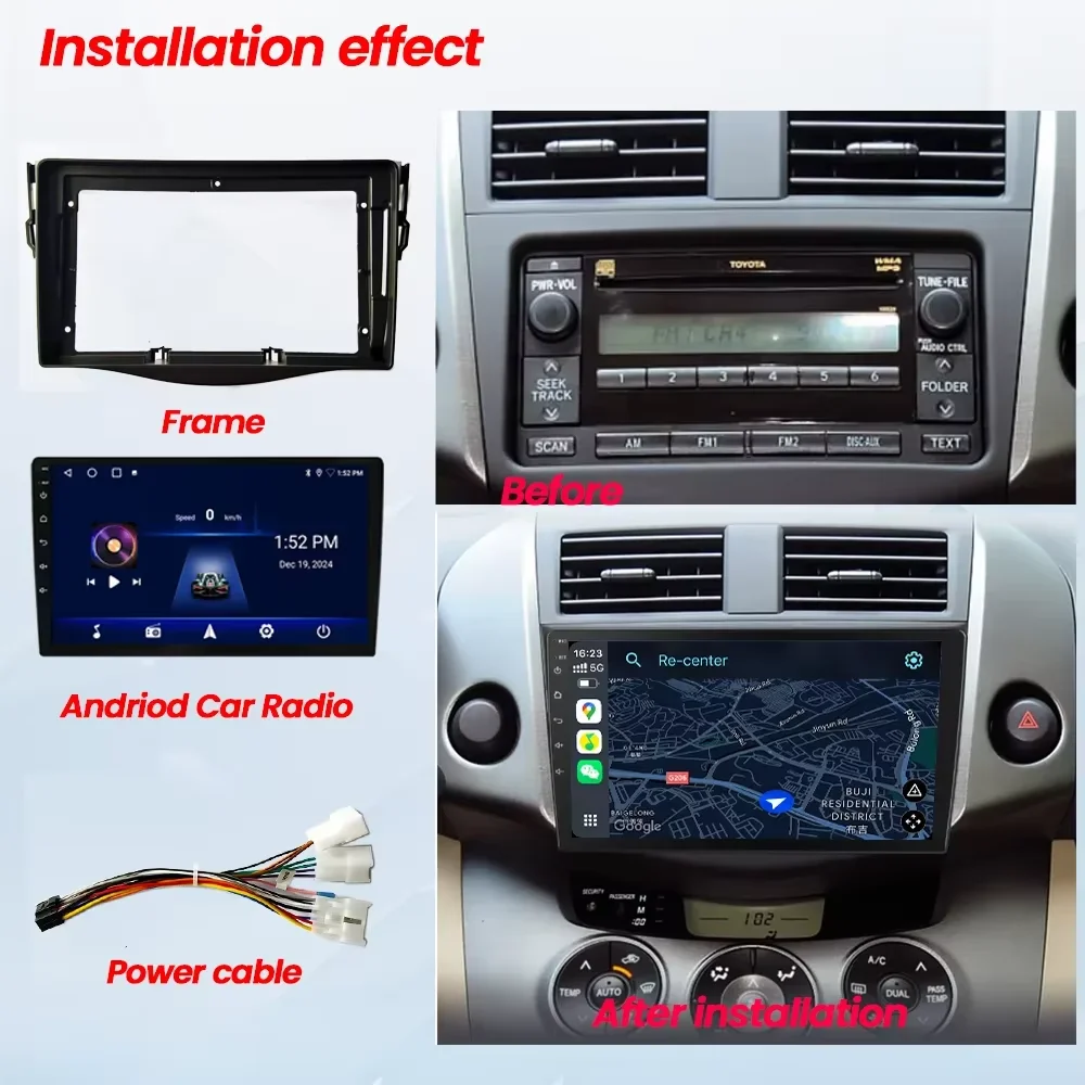 Vehicle radio Fascia 9 inch Fr - Diy Electronics Radio review and price