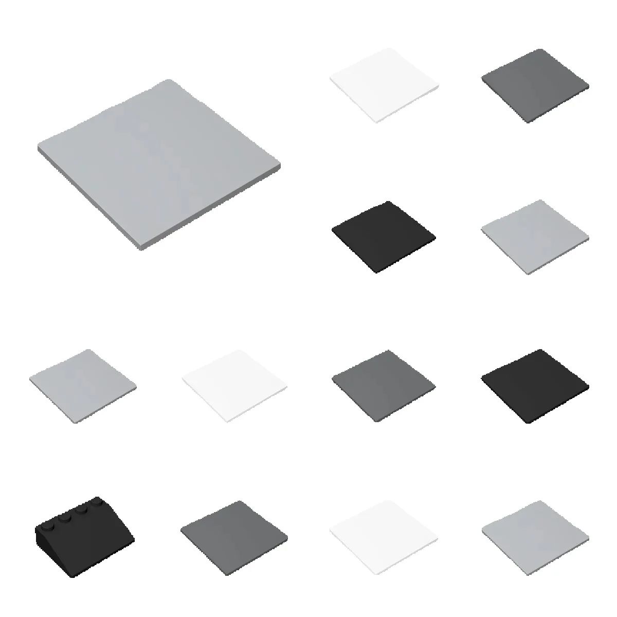 10pcs 10202 Flat Tile 6x6 High - Diy Lego Electronics review and price