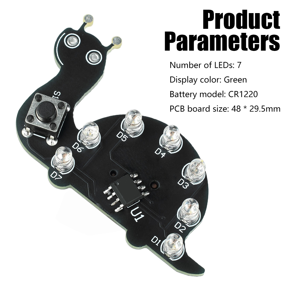 Snail LED Flowing Light Solder - Diy Electronics Kits For Beginners review and price