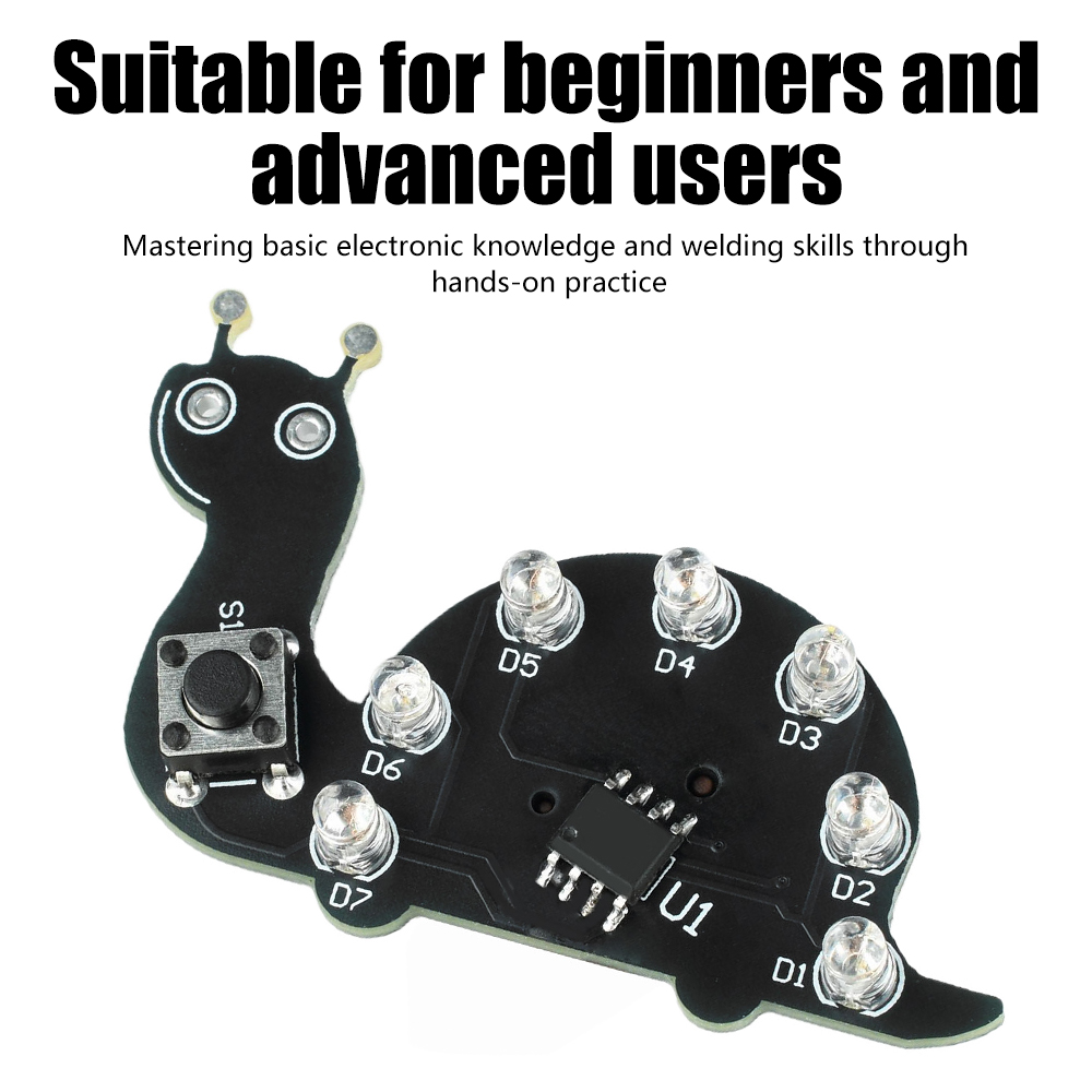 Snail LED Flowing Light Solder - Diy Electronics Kits For Beginners review and price