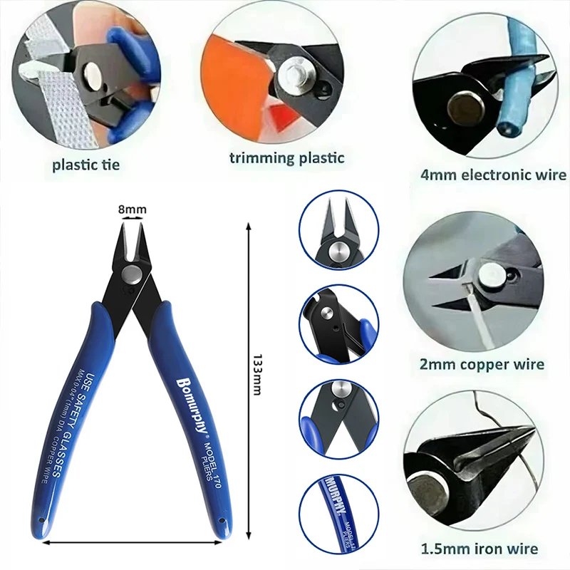 170 Electronic Diagonal Pliers - Diy Electronics Com review and price