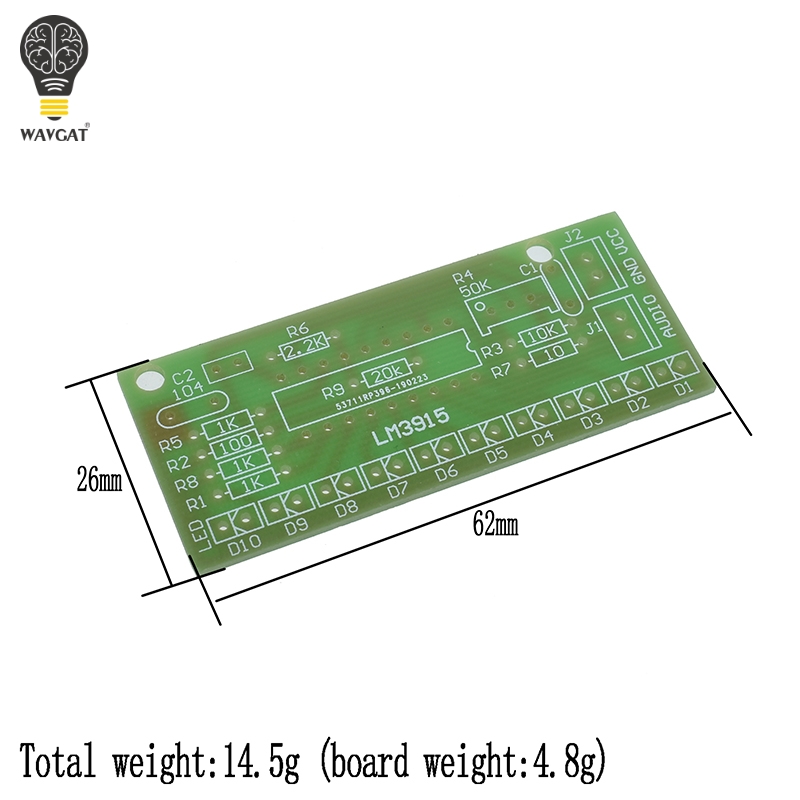 LM3915 DC 9V-12V 10 LED Sound  - Diy Electronics Lab review and price