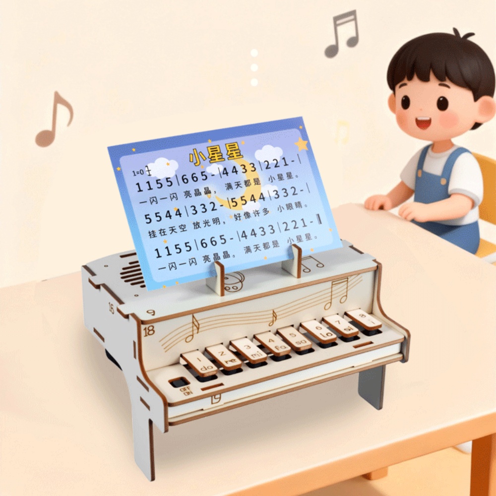 DIY Wooden Electronic Piano Mo - Diy Electronics Com review and price