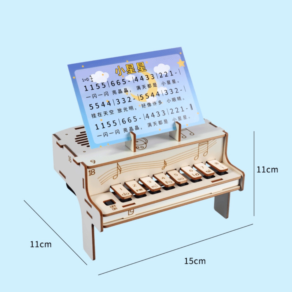 DIY Wooden Electronic Piano Mo - Diy Electronics Com review and price
