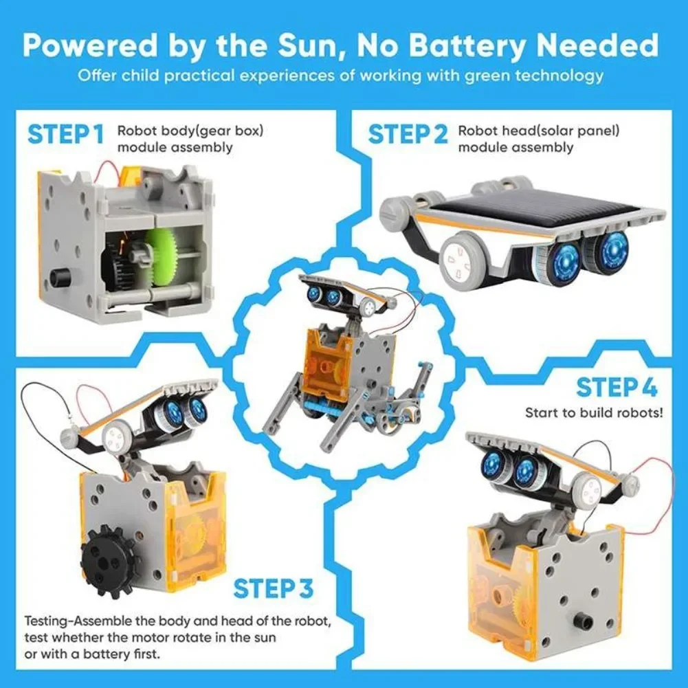 13 in 1 Solar Powered Robot Sc - Diy Electronics Kits For Kids review and price